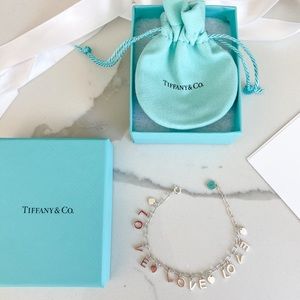 🍀SOLD🍀Tiffany & Co Blue enamel Charm Bracelet